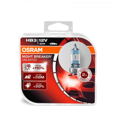 Галогеновые лампы Osram Night Breaker Unlimited HB3
